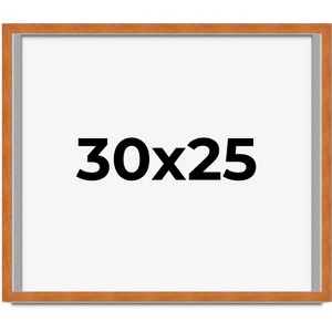 PosterPalooza | Modernist Brown Picture Frame - UV Acrylic, Backing Board, Hanging Hardware Included - 1 of 4