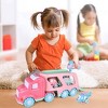 Fun Little Toys Pink Carrier Truck with 4 Vehicles & Sound - 4 of 4