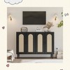Garvee Sideboard Buffet Cabinet with 4 Rattan Doors ¨C Multifunctional Storage for Dining Room, Kitchen - 2 of 4