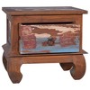 vidaXL Bedside Cabinet 17.7"x13.8"x15.7" Reclaimed Teak Wood - 2 of 4
