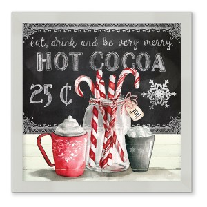 Courtside Market Peppermint Cocoa 8x8 Framed Art Board - 1 of 2