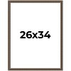 PosterPalooza | Sculpted Silver Picture Frame - UV Acrylic, Foam Board Backing, Hanging Hardware - 2 of 4