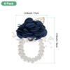 Unique Bargains Artificial Floral Decorative Wrist Corsage Bracelet Rose 6 Pcs - 3 of 4