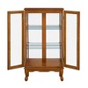 Display Cabinet, With Adjustable Shelves, Mirrored Back Panel, Tempered Glass Doors, Curio Cabinet, Glass Display Cabinet - 3 of 4