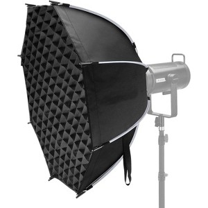 Boersma Octagonal Softbox, Quick Release Parabolic Soft Box with Bowens Mount, Diffusers, Grid, Bag Compatible with Aputure 120d Compatible with Godox - 1 of 4