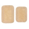Radiant Collection Cotton Ruffle Pattern Tufted Set of 2 Bath Rug Set - Home Weavers - 2 of 4