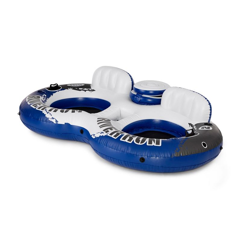 Intex River Run 2 Person  Inflatable Tube Raft Float with Cooler for Pool & Lake, 1 of 8