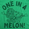 Mens Funny T Shirts One In A Melon Sarcastic Watermelon Graphic Tee For Men - Crazy Dog Men's T Shirt - 2 of 4