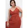 Women's Plus Size Martina Maxi Dress - cinnamon | CITY CHIC - 3 of 4