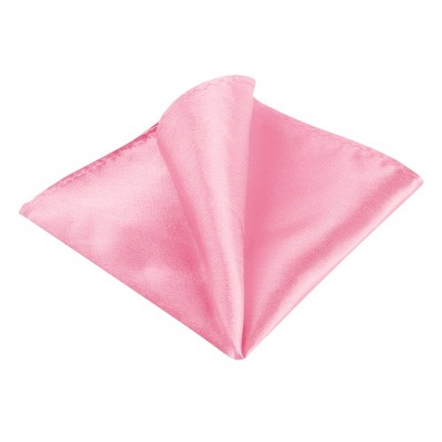 INSPIRE CHIC Men's Wedding Party Solid Color Self-Folded Pocket Squares