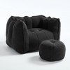 Kumasinova Bean Bag Chair for Adults,Square Bean Bag Couch with Ottoman,Comfy Chair with High Resilient Foam,Lazy Sofa for Living/Bed Room - 2 of 4