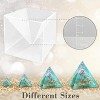 JDICTION Large Clear Silicone Pyramid Molds for Resin, Includes 2 Inner Molds + 1 Plastic Frame, for Chakra Orgonite & DIY Crafts - 3 of 4