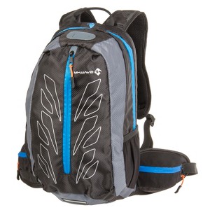 M-Wave|Compact Cycling Backpack with Rigid Spine and Hydration Outlets, Black - 1 of 4
