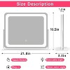 22''x17'' Vanity Mirror with Dimmable LED Lights - 3 Color Modes, Smart Touch Control & 360° Rotating Base - 2 of 4