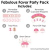 Big Dot of Happiness 1st Birthday Girl - Fun to be One - First Birthday Party Favors and Cupcake Kit - Fabulous Favor Party Pack - 100 Pieces - 2 of 4