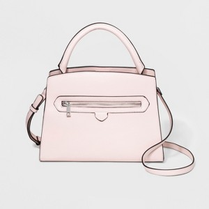 Top Handle Zipper Satchel Handbag - A New Day Pink, Women