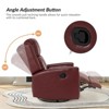 Set of 2 Hilario 30.31 Wide Genuine Leather Swivel Rocker Recliner| ART OF LIVING DESIGNS - 3 of 4