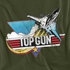 Top Gun Distressed Logo Adult T-Shirt Military Green 3X Large - 2 of 4