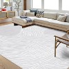 Modern Abstract Runner & Area Rug, Artistic Design, Non-Slip, Soft Low Pile for Entryway, Kitchen, Laundry - 2 of 4