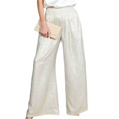 Women's Elastic Smocked Waist Band Pants - Vine & Love