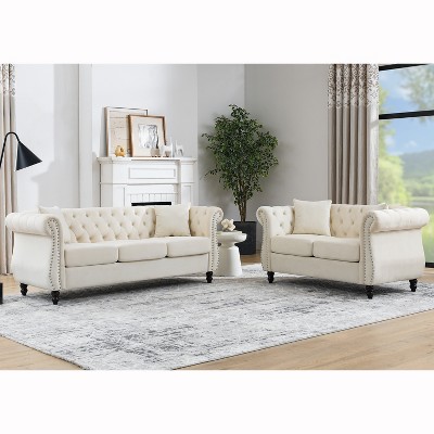 TiramisuBest 3-seater + 2-seater Combination sofa,Beige