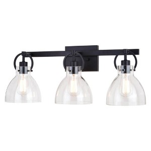 Vaxcel Ogden 3 - Light Vanity in  Matte Black - 1 of 4