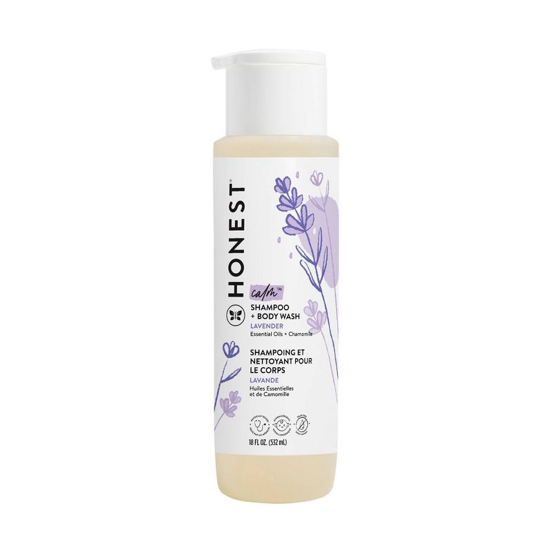 The Honest Company Calm Shampoo + Body Wash - Lavender - 18 fl oz, 1 of 8