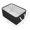 REGALWOVEN Cotton Collapsible Lightweight Sturdy Open Storage Bins 3 Pcs - 4 of 4