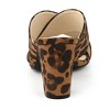 Allegra K Women's Opened Toe Crisscross Strap Block Heel Slide Sandals - 4 of 4