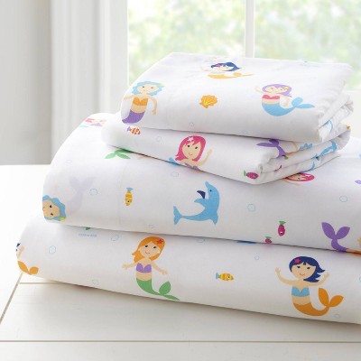 Toddler Mermaids Microfiber Sheet Set - WildKin