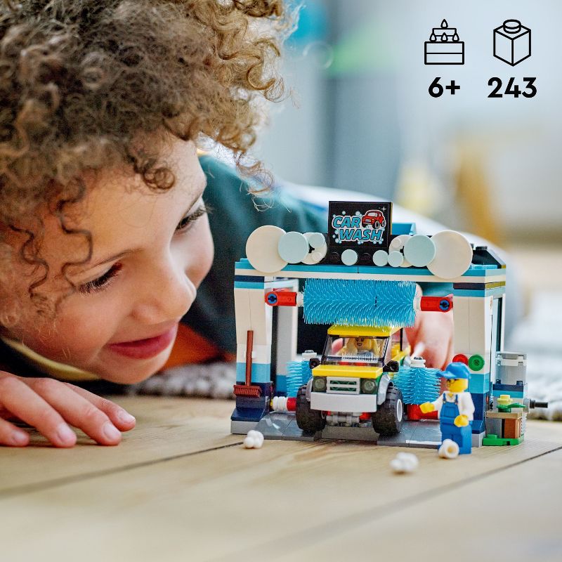 LEGO City Car Wash Pretend Building Toy Set 60362, 3 of 9