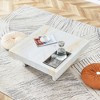 NicBex 12.00" H Square Coffee Table Center Dining Table with Imitation Marble Pattern Top for Living Room - 4 of 4
