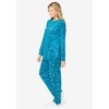 Dreams & Co.  Velour Pajama With Free Fuzzy Socks - 4 of 4