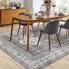 Boho Vintage Area Rug for Living Room,Washable Abstract Mattress,Non-Slip Low Pile Throw Soft Rugs with Rubber Backing,Kitchen Carpet - 2 of 4