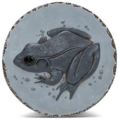 Nat & Jules Animal Character Dimensional Indoor Outdoor 12 inch Round Cast Resin Decorative Garden Stepping Stone, Patio, Walkway Sculpture Yard Art,