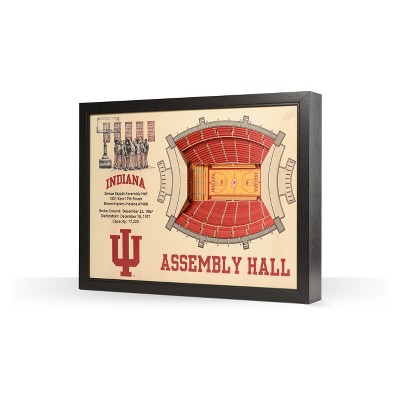 NCAA Indiana Hoosiers 25 Layer Stadiumviews 3D Wall Art