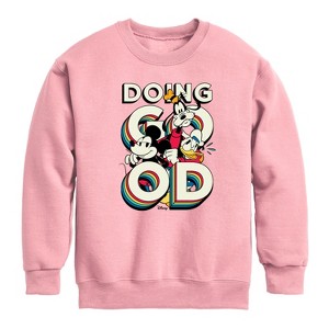 Boys' - Disney - Mickey & Friends Graphic Long Sleeve Fleece Sweatshirt - 1 of 4