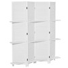 NicBex 4-panel Room Divider Wooden Folding Privacy Screen Freestanding Wall Partition with 3 Display Shelves for Home & Office - 2 of 4