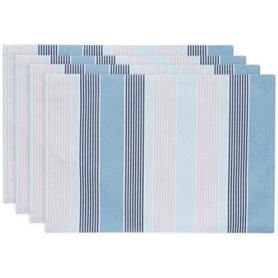 Izod Breakers Stripe Set of 4 Placemats