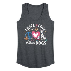 Women's - Disney - Cats & Dogs Graphic Racerback Tank - 1 of 4