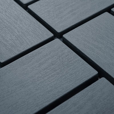 Patio Interlocking Deck Tiles, 44 Pack Plastic Floor Decking Tiles, 12"x12" All Weather Use Waterproof Outdoor Patio Interlocking Floor Tile