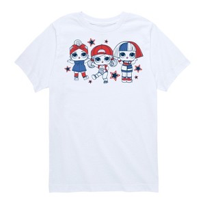 Boys' - LOL Surprise! - LOL Red Blue Stars Short Sleeve Graphic T-Shirt - 1 of 4