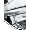 INSPIRE CHIC Women's Metallic Sleeveless Cut Out Party Holographic Crop Tank Tops - 4 of 4