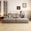 MAYEERTY 135" Large Modular Sofa Camel - 135" 6-Seat, Corduroy, Sofa Bed, No Assembly, for Apartment/Living Room - 4 of 4