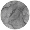 Gray Silver And Charcoal Abstract Washable Indoor Outdoor Area Rug - 4 of 4