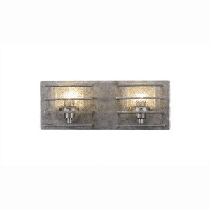 Toltec Lighting Sky Loft 2 - Light Vanity in  Aged Silver - 1 of 1