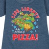 - Teenage Mutant Ninja Turtles - Life Liberty Pursuit Of Pizza Graphic Short Sleeve Fleece Dress - 2 of 4