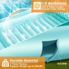 Sloosh 85" x 57" Inflatable Tanning Pool Suntan Lounge Lounger Float for Adults Extra Large Suntan Tub - Cyan - 3 of 4