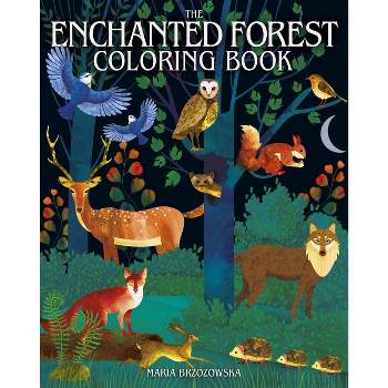 The Enchanted Forest Coloring Book - (Sirius Creative Coloring) by  Maria Brzozowska (Paperback)