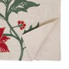 Saro Lifestyle Poinsettia Table Runner, 16"x70", Natural - 2 of 3
